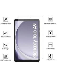 Buy Screen Protector Samsung Tab A9 8.7'' Tempered Glass HD Screen Protector for Samsung Galaxy Tab A9 X110/X115 8.7" Clear in Saudi Arabia