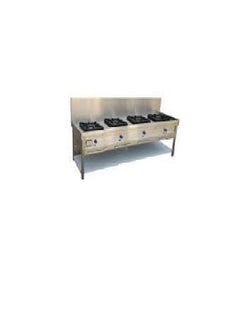 Buy Four-Burner Gas Cooking Range | Stainless Steel Cooktop | High-Performance | [alkhayam] in UAE