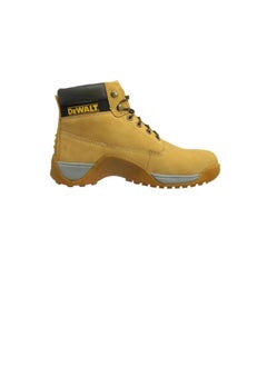 Buy Dewalt Full Grain Leather Apprentice Safety Shoes Honey-Dual Density anti bacterial insole EU 42 in UAE