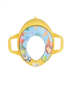 Buy Soft Toilet Training Seat For Babies 18 Months And Above Yellow Color in Saudi Arabia