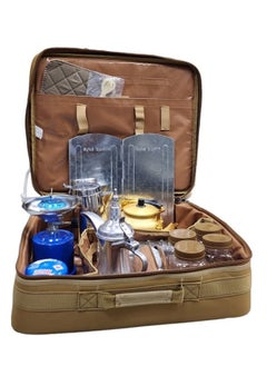 Buy A complete tea and coffee bag, a picnic bag with an accessories set for trips and camping in Saudi Arabia