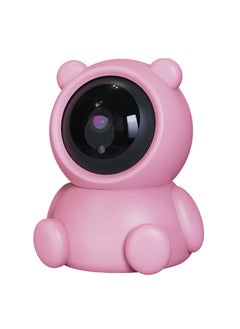 Buy Bear Baby Monitor Smart Control Wifi Remote Access 1080P HD Audio Video 360 Degree Rotation Digital Automatic Tracking Portable Camera, Family home security Strawberry Pink Teddy Free 32G Memory Card in UAE