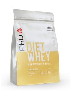 Buy Diet Whey Learn Protein Powder Vanilla Creme Flavour - 1kg 40 servings in UAE