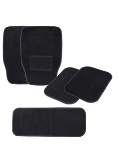 Buy Epsilon Car Mat Set- EPSCM1585/ 5 Piece Pack, Perfect for Cars, Excellent Floor Grip and Anti-Slip Design/ Stylish Floor Protection, Universal Size and Easy to Clean/ Black in UAE