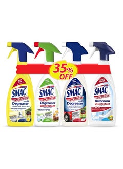 Buy Super Saver Bundle Express Multi Degreaser Lemon 650ml With Express Degreaser Disinfectant Surface Spray 650ml  Plus Express Multi Degreaser 650ml And Express Bathroom Surface Cleaner 650ml in UAE