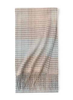 Buy Warm Long Cashmere Check Scarf Multicolour in UAE