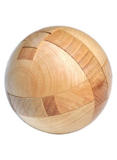 Buy COOLBABY Ball Lock 3D Magic Puzzle Luxury Wooden Brain Puzzle-Unique Design-Brain Teaser Kids Adult Intellectual Toy Gift KongMing Lock Wood Block Cube Jigsaw Puzzle in Saudi Arabia