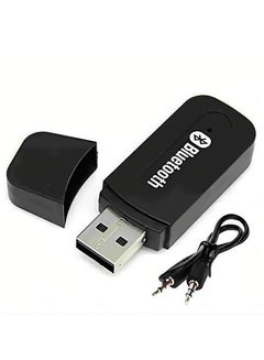 Buy 3.5Mm Jack Usb Wireless Bluetooth Music Audio Receiver Dongle Adapter For Aux Car Pc Ios/Android in Saudi Arabia