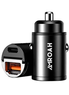 Buy Cigarette Lighter USB Charger 60W Double Port USB A Type C 12-24V, Car Charger Adapter for Auto Fast Charging Phone Tablet Charge for iPhone Pro Max iPad Pro Samsung Galaxy Xiaomi Pixel in UAE