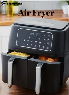 Buy Air Fryer Electric 8 Liters Hot Oven Oilless Cooker LCD Digital Touch Screen Nonstick 2800W in UAE