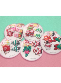 Buy A set of children's buckles and clips, 10 pieces, 6 buckles, 4 clips, Christmas and New Year shapes, card 2 in Egypt