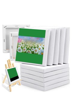 اشتري SYOSI Mini Stretched Canvas Profile Art Primed Canvases for Painting Small Professional Stretched Canvas for Kids and Art Supplies for Acrylics Oils Other 10 Pack في الامارات