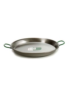 اشتري Polished Steel Paella Pan 55 cm, Silver, Spain في الامارات