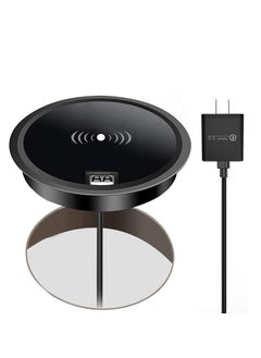 Buy Desk Wireless Charger, 15W Fast Wireless Charging Station, Invisible Wireless Charger, Furniture Wireless Charging Board, for iphone, Samsung and so on in Saudi Arabia