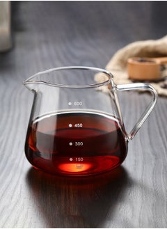 Buy V60 Coffee Server Heat Resistant Glass Coffee Maker Pour Over Coffee Tea Server Kettle Barista Server 650ml in Saudi Arabia