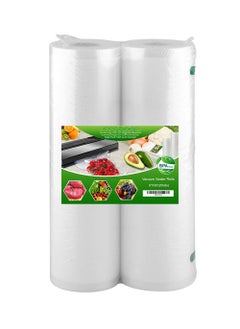 Buy Vacuum Sealer Bags Rolls 2 Pack BPA Free Heavy Duty Vacuum Sealer Bags Commercial Grade Great for Food Vac Storage or Sous Vide Cooking and Freezer Food Storage (28x1500cm) in Saudi Arabia