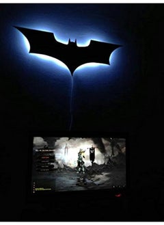 اشتري Batman Metal Wall Led Night Lamp 18 X 10-Inches Black . Pack Of 1 في الامارات