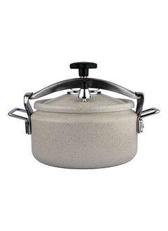 Buy Aluminum Granite Pressure Cooker Iron Handle Pearl White 12 liter in Saudi Arabia