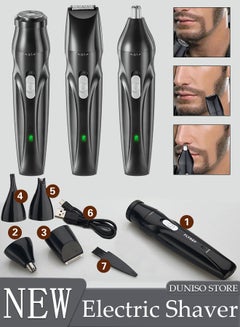 اشتري 5in1 Shaver Portable Electric Shaver Powerful Storm Shaver for Men with 3 Replacement Headers, Multifunctional Electric Razor, USB Shaver for Travel في الامارات