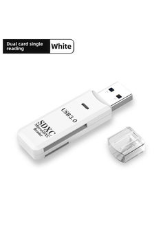 اشتري High-speed USB3.0 card reader SD card mobile phone computer camera car TF card Android multi-function OTG adapter USB3.0 White [pearl bag packaging]] في السعودية