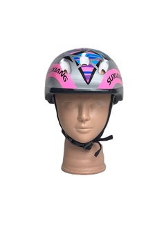 Buy SportQ Children's Helmet, Adjustable to Wear While Skiing and Cycling for Children - Multi Color in Egypt