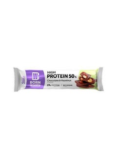 Buy Born Winner Slim Protein Bar, Chocolate and Hazelnut - 50 gm in Saudi Arabia