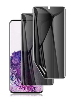 اشتري [2 Pack] Galaxy S20 Plus Privacy Screen Protector, Anti-Spy Flexibel Film TPU Screen Protector for Galaxy S20 Plus, S20+ 2020 6.7 Inch [Support Fingerprint ID] [Case Friendly] [Full Coverage] - Black في الامارات