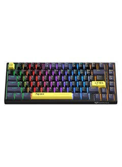 Buy G52 82 Keys Wired Gaming Keyboard,Mechanical Keyboard Brown Switch RGB Backlit Suitable For Computer/Ps4/Xbox Gamers in UAE