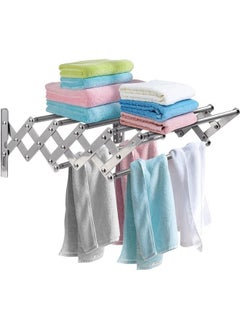 Buy Folding Metal Laundry Rack 102x60 cm in Saudi Arabia