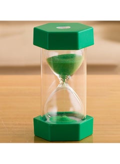 Buy Sand Timer, 30 Minutes Creative Vintage Hourglass for Office Home Kitchen Desktop Decoration (Green, 30 min) in UAE