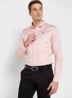 Buy Classic Slim Fit Spread Collar Casual Shirt in UAE