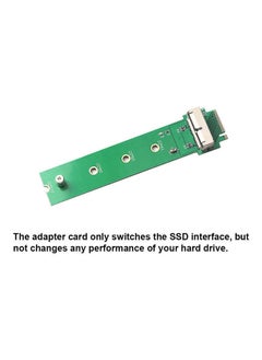 Buy SSD To M.2 NGFF Adapter Converter Card Green in UAE