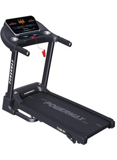 اشتري جهاز الجري PowerMax Fitness TDM-97 (2HP Peak) للمنزل ، تدريب القلب ، مع 12 برنامج تمرين محدد مسبقًا و 3 أوضاع قائمة على الهدف ، أقصى وزن للمستخدم 120 كجم ، أقصى سرعة 14 كم / ساعة ، ضمان مدى الحياة في الامارات