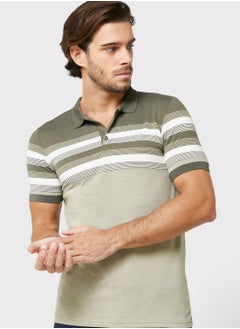 Buy Colourblock Polo Shirt in Saudi Arabia