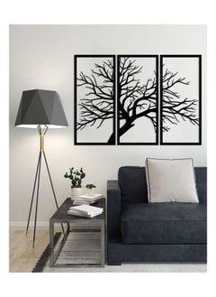 Buy Home gallery Decorative tree Sticker wall art 3 panels 80X130 cm in Egypt