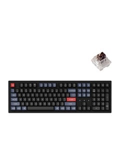 Buy K10 Pro QMK/VIA Custom Wireless Mechanical Keyboard, Hot-Swappable Full Size 108 Keys Programmable RGB LED Backlit Brown Switch, Bluetooth/USB-C Wired Gaming Keyboard for Mac Windows Linux in UAE