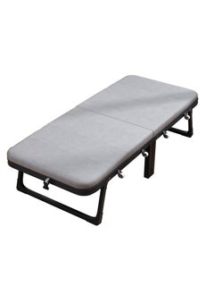 Buy Single Folding Bed, Office nap Recliner nap Bed, Hospital Escort Bed, Portable Simple Camp Bed Two Folding Bed [Pulley Type] in UAE