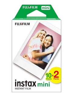 Buy Instax Mini Instant Film 20 Sheets Photo Paper - White in Saudi Arabia
