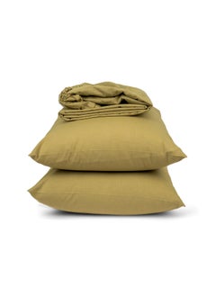 Buy Fitted Sheet Set Olive 180x200 in Egypt