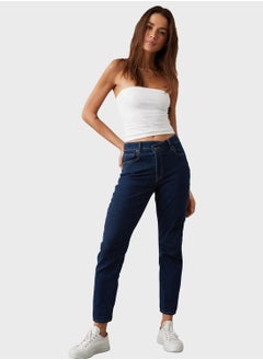 Buy High Waist Mom Jeans in Saudi Arabia