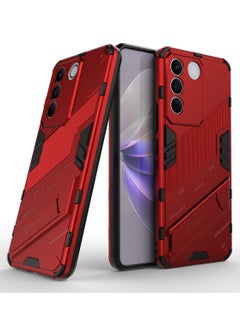 Buy GOLDEN MASK Compatible With Vivo V27E Punk Case Anti Protection (Red) in Egypt