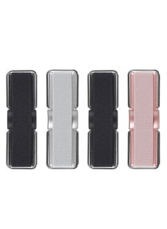 Buy 4 Pcs Phone Finger Holder Back of Phone Grip with Stand Compatible with iPhone Samsung and Most Smartphones(Black Black Silver Rose Gold 4PCS) in UAE