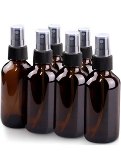 Buy Amber Glass Spray Bottles 6 Pack for Essential Oils Empty Bottle Small Fine Mist Spray Bottle Glass Bottle Reuasable Spray Bottle Amber Bottle 60 ml in UAE