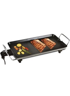 Buy Electric Grill for BBQ & Roast, Fast Heating, Non-Stick Coating, Cool-Touch Handles, Adjustable Temperature for Meat & Vegetables, Ideal for Family Occasions & Indoor Gatherings in UAE