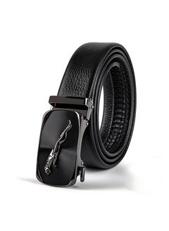 اشتري 110CM Automatic Buckle Layer Cowhide Belt For Mens Belt في الامارات