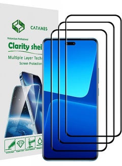 Buy 3 Pack For Xiaomi 13 Lite Screen Protector Tempered Glass Full Glue Back in UAE