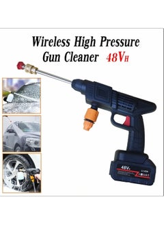 Buy 48vf High Pressure Washer, Car Washing Machine, Cordless Portable Electric Water High Pressure Washer Gun, Used for Floor Cleaning of Car Washes and Garden Watering in UAE