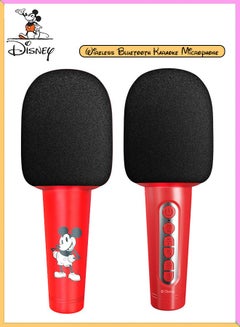 Buy Disney Mickey Mouse Microphone Bluetooth Speaker Large Volume Karaoke Audio Player with Sound Effects in UAE
