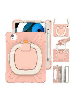 Buy iPad Air Case for 4th/5th Generation 10.9 inch 2020 2022/iPad Pro M2 11 inch Case for Kids 4th/3rd/2nd/1st Gen 2022 2021 2020 2018 with Pencil Holder & Stand & Strap Shockproof, Rose Gold in UAE