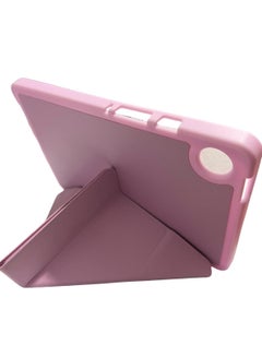 Buy Soft TPU Case Compatible with Samsung Tab A9 8.7 Inch 5 in 1 Multiple Viewing Angles, Pencil Holder, Auto Wake/Sleep Pink in Egypt